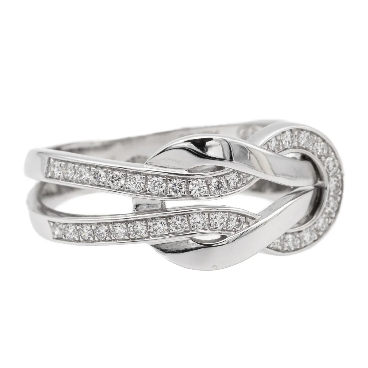 Fred Bague Chance infinie Or blanc Diamant – Image 9