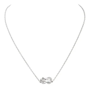 Fred Collier Pendentif Chance infinie Or blanc Diamant
