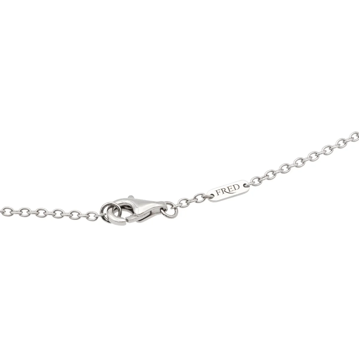Fred Collier Pendentif Chance infinie Or blanc Diamant – Image 9