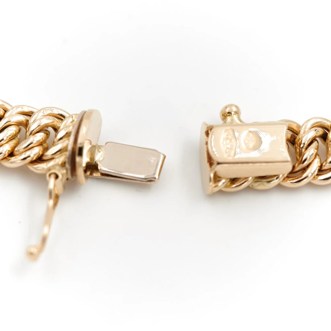 Collier Maille américaine Or jaune – Image 4