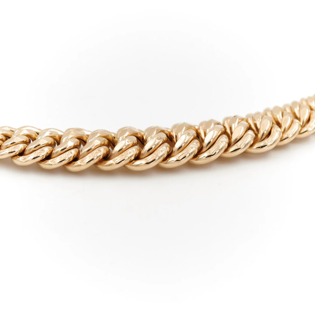 Collier Maille américaine Or jaune – Image 5
