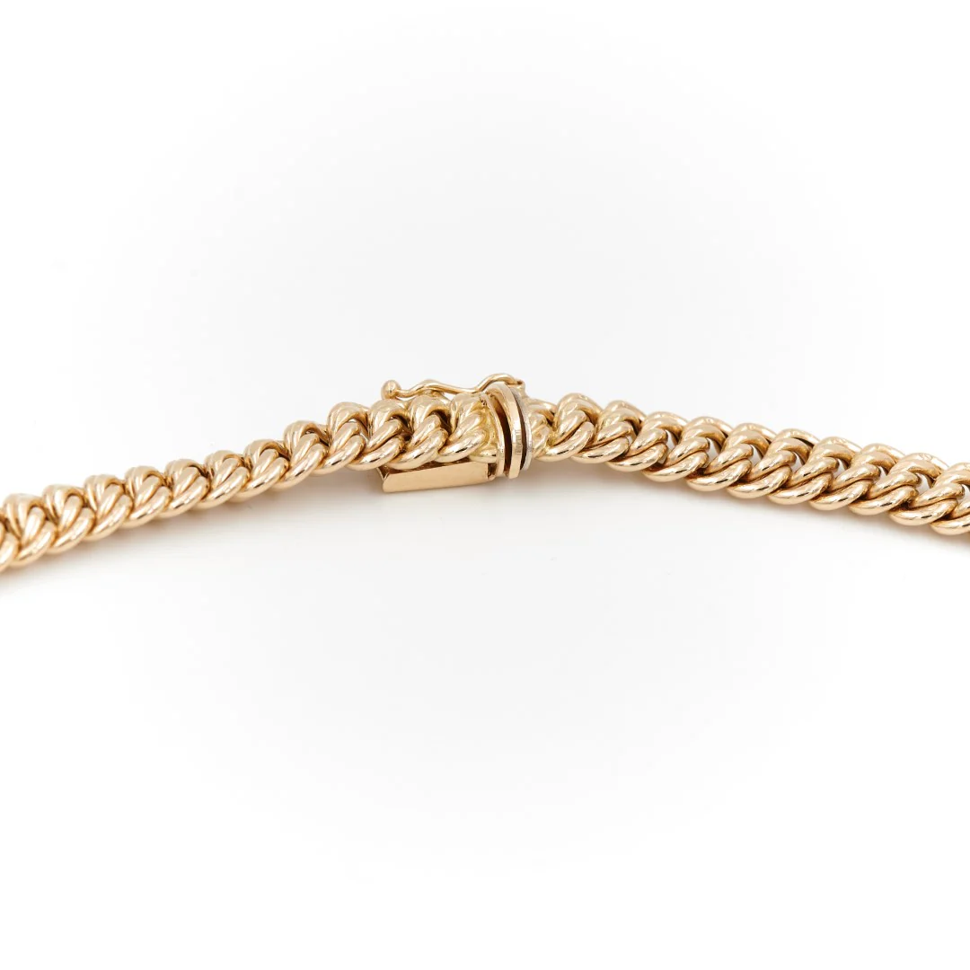 Collier Maille américaine Or jaune – Image 6