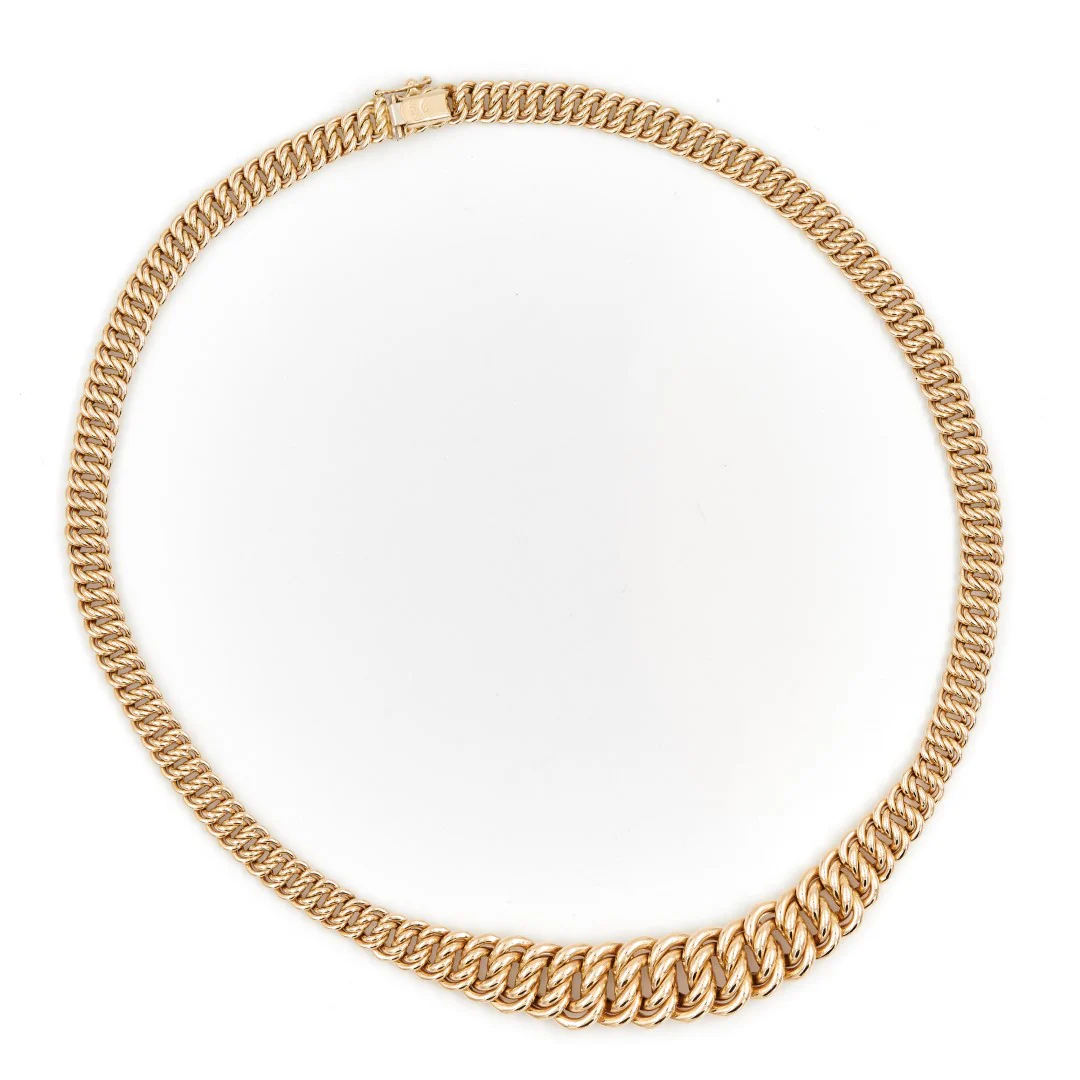 Collier Maille américaine Or jaune – Image 8