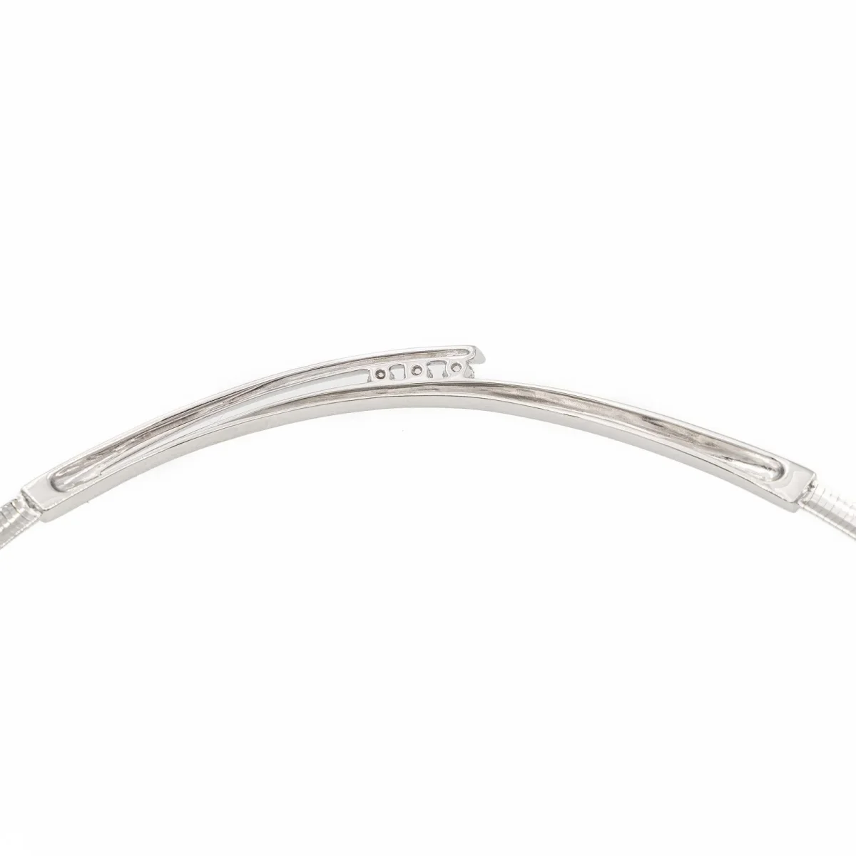 Collier Trilogie Or blanc Diamant – Image 8