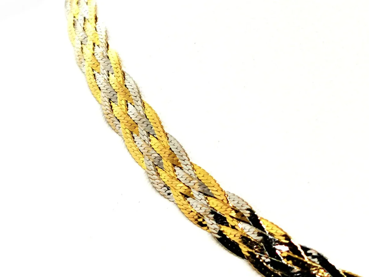 Collier Ras de cou Or jaune, Or blanc – Image 4
