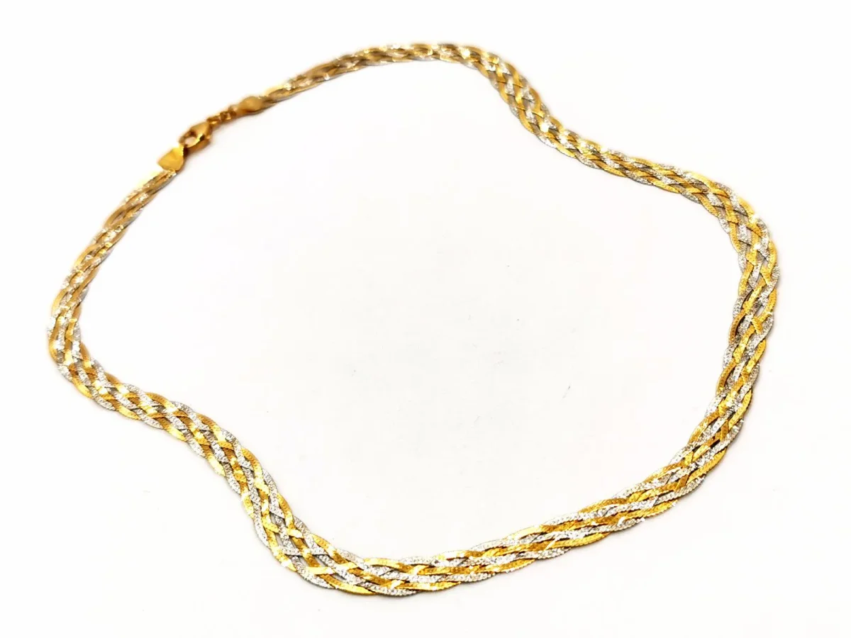 Collier Ras de cou Or jaune, Or blanc – Image 7