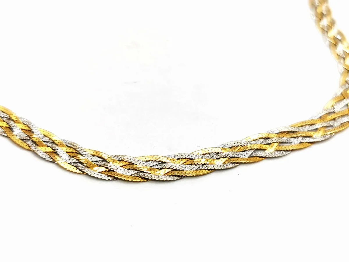 Collier Ras de cou Or jaune, Or blanc – Image 8