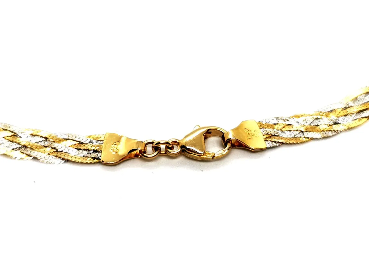 Collier Ras de cou Or jaune, Or blanc – Image 9