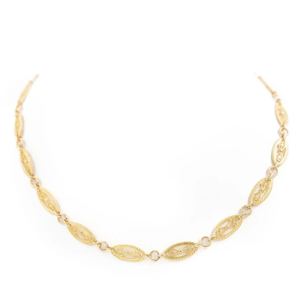 Collier Maille filigrane Or jaune