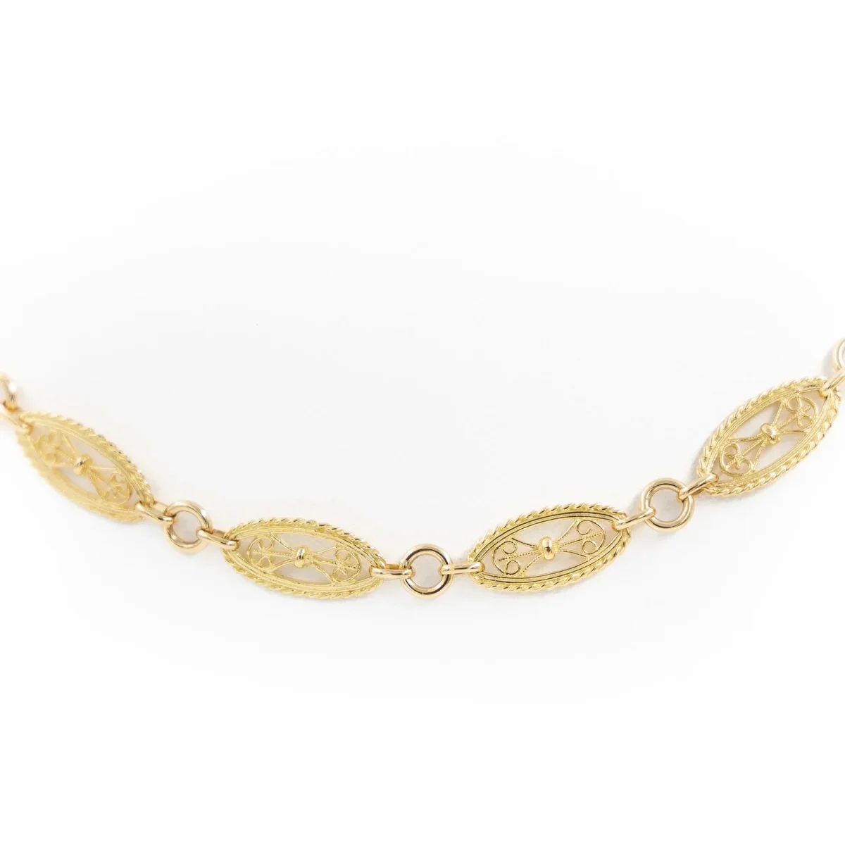 Collier Maille filigrane Or jaune – Image 4