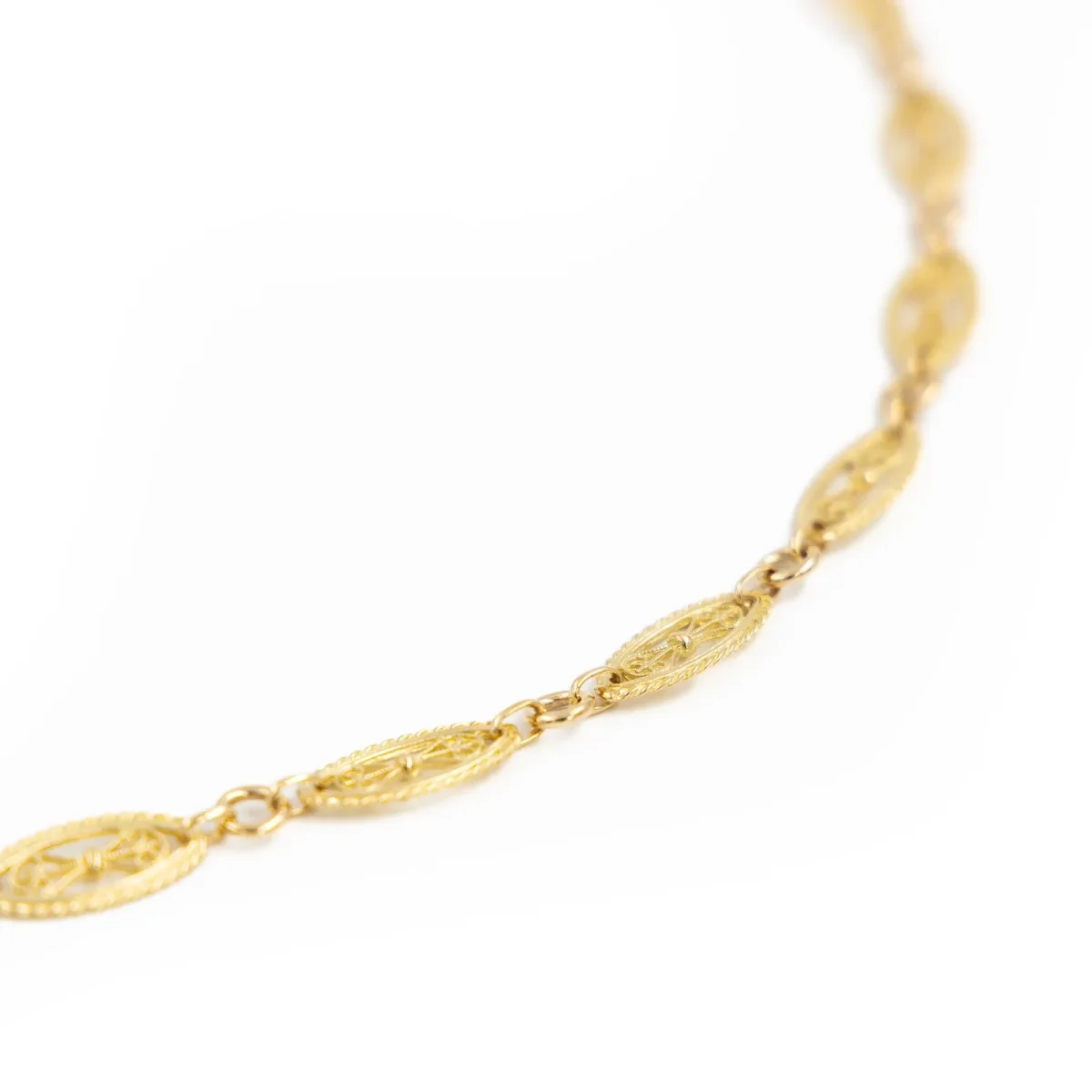 Collier Maille filigrane Or jaune – Image 5