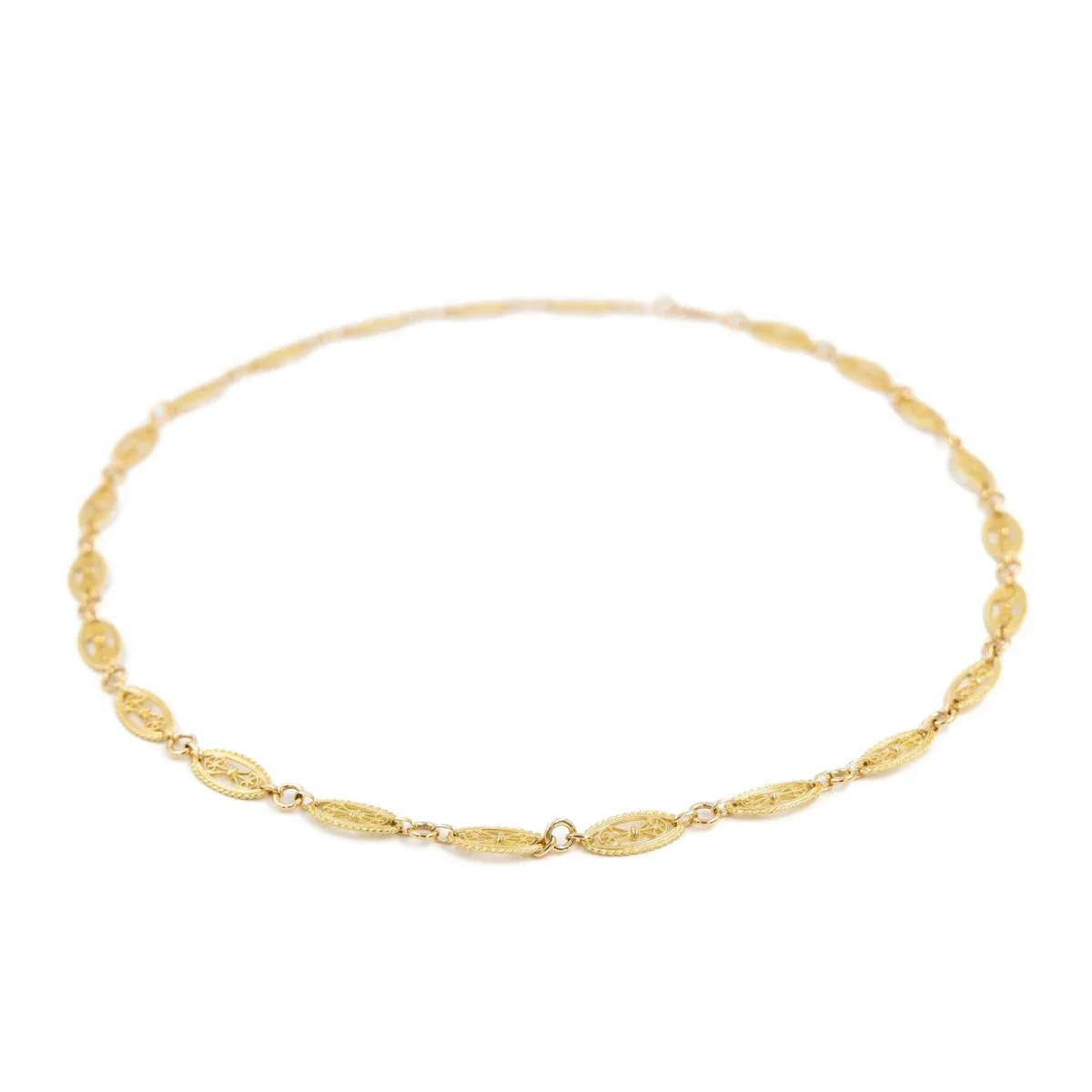 Collier Maille filigrane Or jaune – Image 7