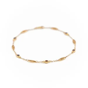 Bracelet Filigrane Or jaune Rubis