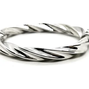 Bracelet Jonc Or blanc