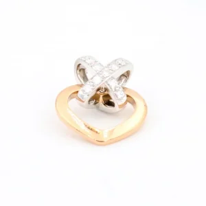 Chaumet Pendentif Coeur Lien Or jaune, Or blanc Diamant