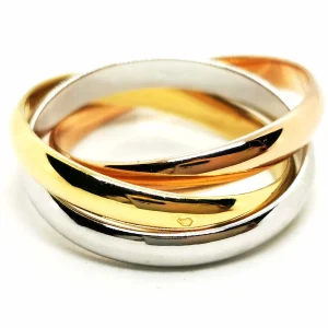 Bague Alliance Or jaune, Or rose, Or blanc