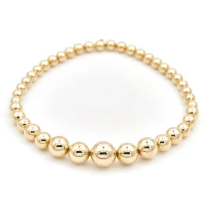 Collier Boules Or jaune