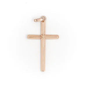 Pendentif Croix Or rose