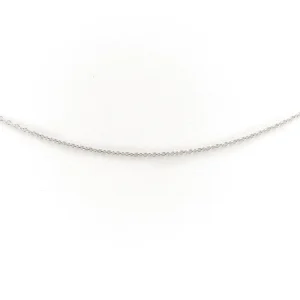 Collier Maille forçat Or blanc