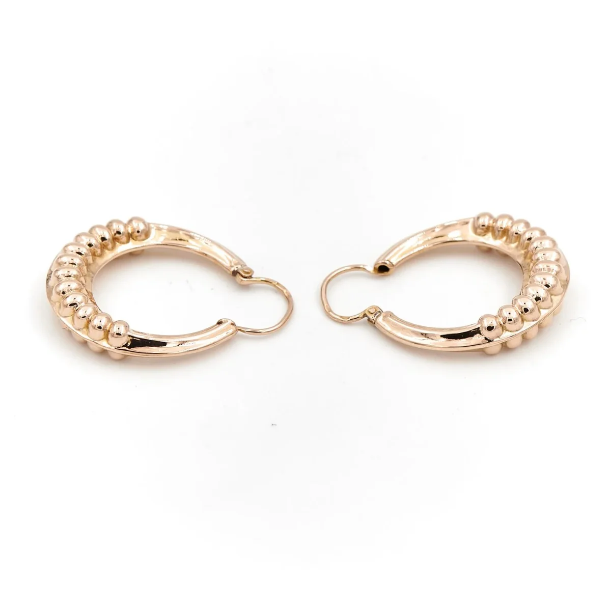 Boucles d'oreilles Créoles Or jaune – Image 4