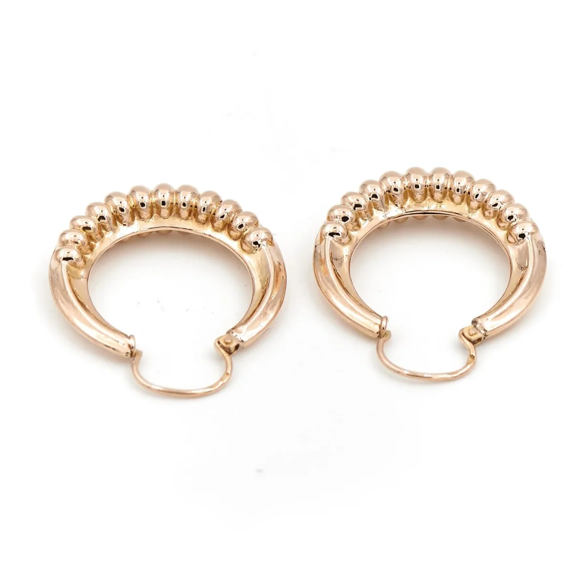 Boucles d'oreilles Créoles Or jaune – Image 5