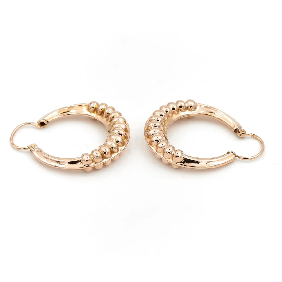 Boucles d'oreilles Créoles Or jaune – Image 6