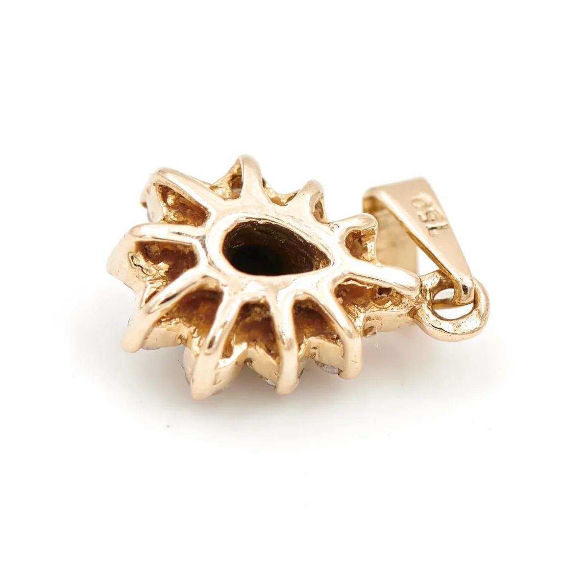 Pendentif Or jaune Saphir, Diamant – Image 4