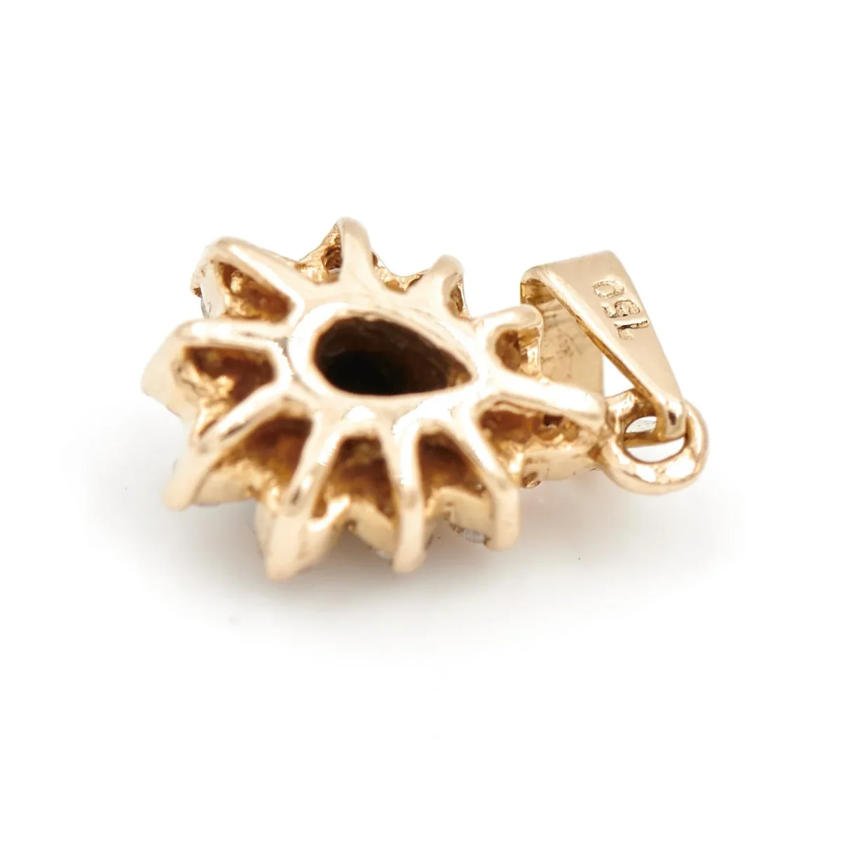 Pendentif Or jaune Saphir, Diamant – Image 5