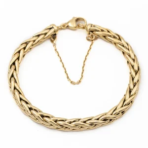 Bracelet Maille palmier Or jaune