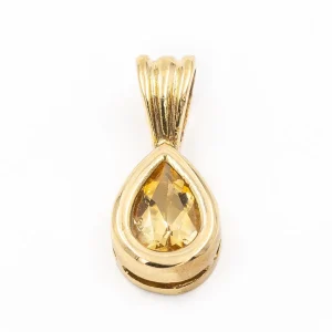 Pendentif Or jaune Citrine