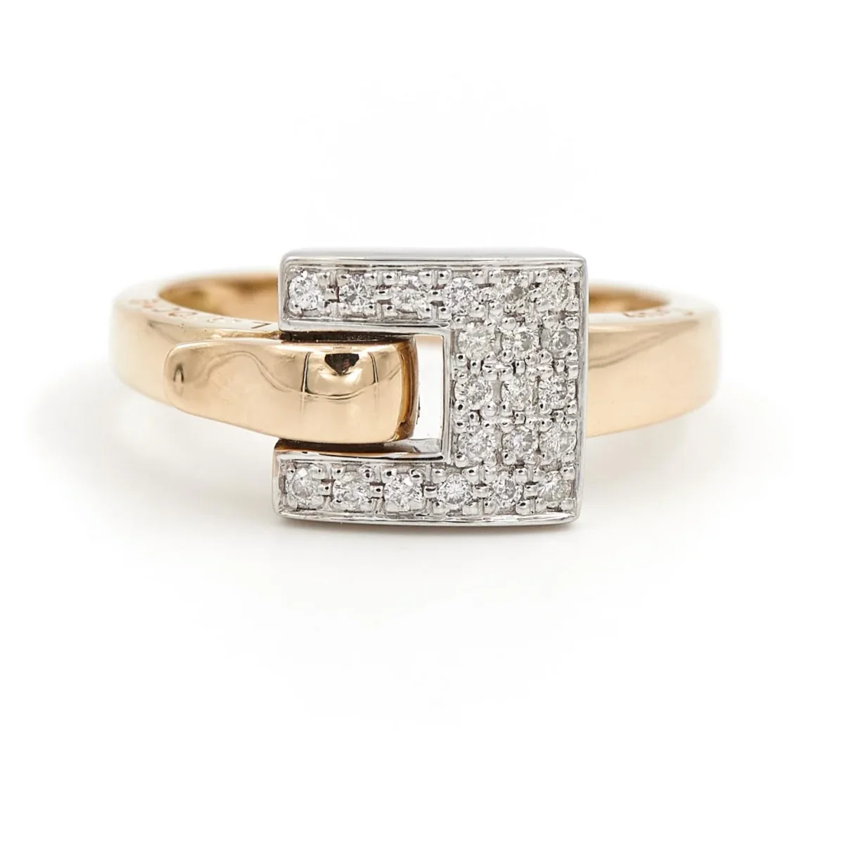 Guy laroche Bague Or jaune, Or blanc Diamant – Image 2