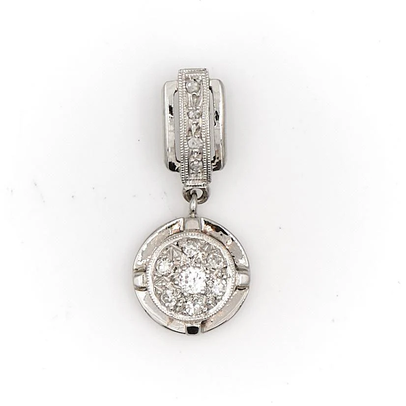 Pendentif Or blanc Diamant