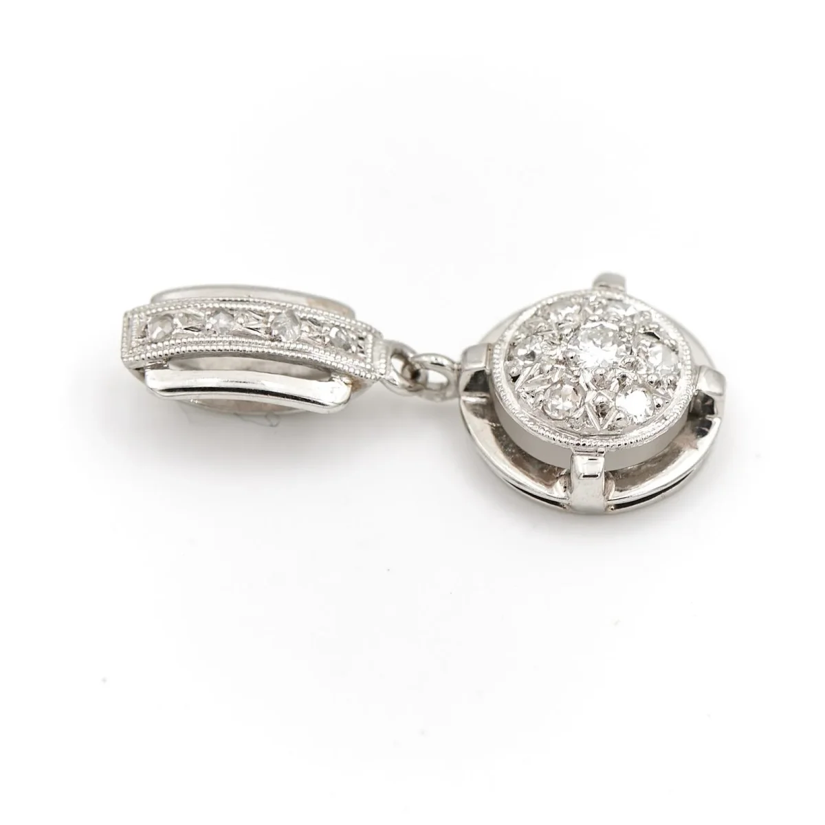 Pendentif Or blanc Diamant – Image 4