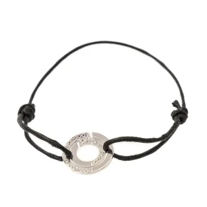 Dinh van Bracelet Cordon Seventies Or blanc Diamant