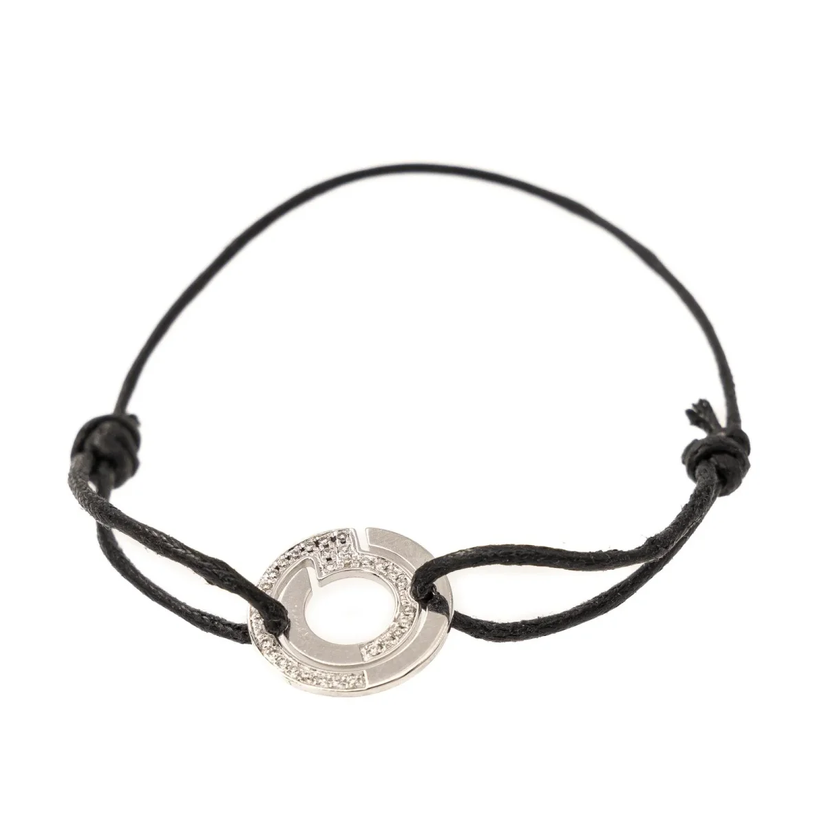 Dinh van Bracelet Cordon Seventies Or blanc Diamant – Image 2