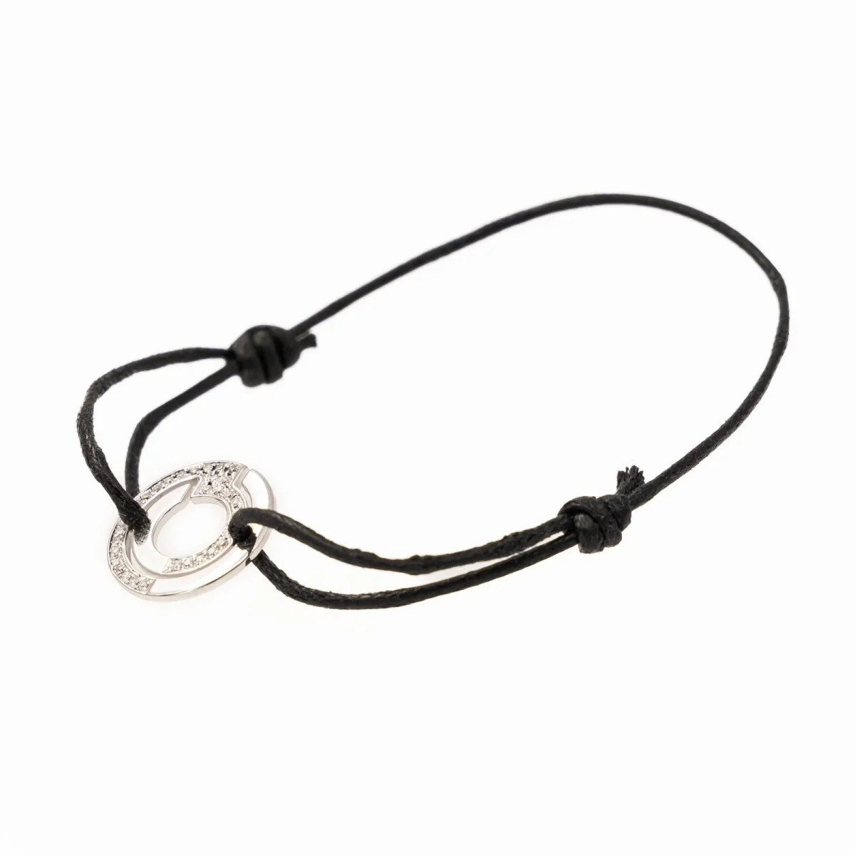 Dinh van Bracelet Cordon Seventies Or blanc Diamant – Image 4