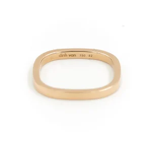 Dinh van Bague Alliance Carré Or jaune