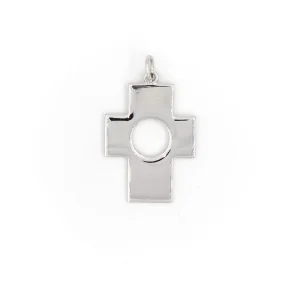 Pendentif Croix Or blanc