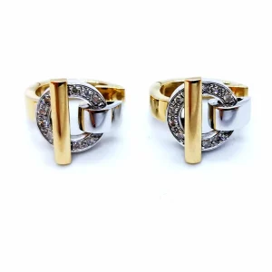 Guy laroche Boucles d'oreilles  Or jaune, Or blanc Diamant