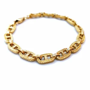 Bracelet Maille marine Or jaune