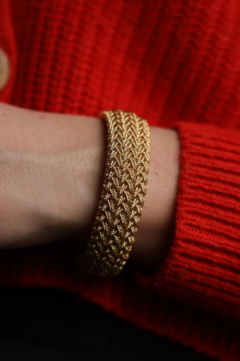 Georges lenfant Bracelet Manchette Or jaune – Image 3