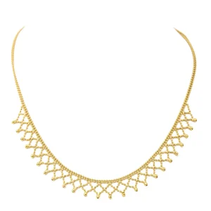 Collier Maille boule Or jaune