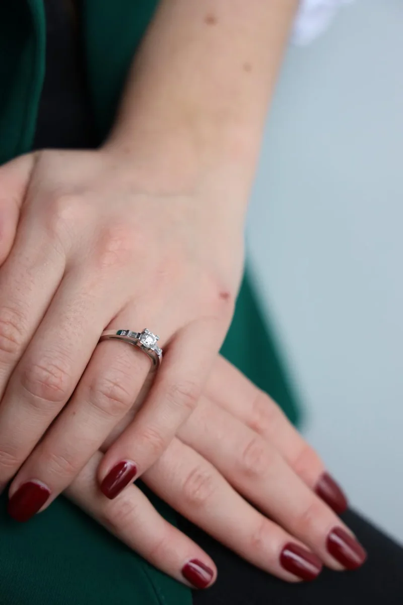 Mauboussin Bague Solitaire Courtisane Or blanc Diamant – Image 3