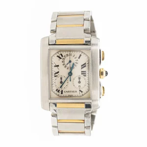 Cartier Montre Tank française Or jaune, Acier