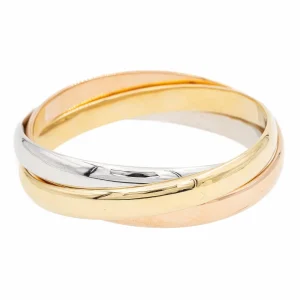 Bracelet Trilogie Or blanc, Or jaune, Or rose