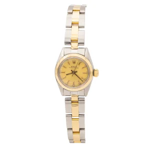 Rolex Montre Oyster perpetual Acier, Or jaune