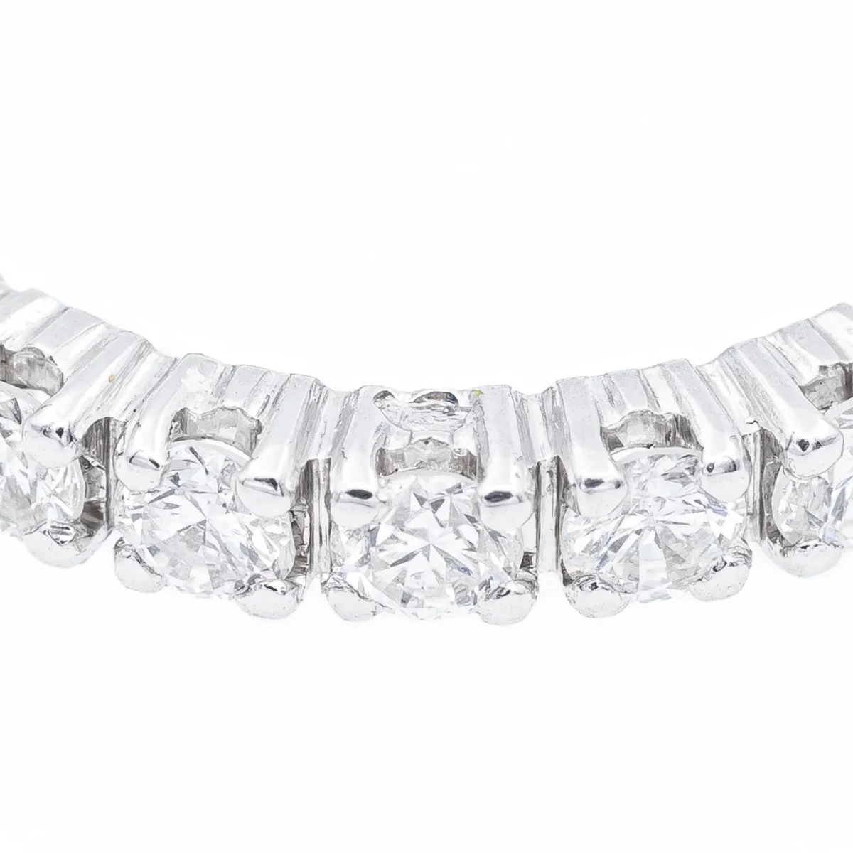 Bague Alliance américaine Or blanc Diamant – Image 7