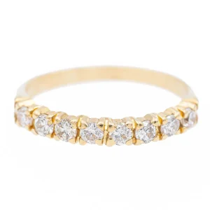 Bague Alliance Or jaune Diamant