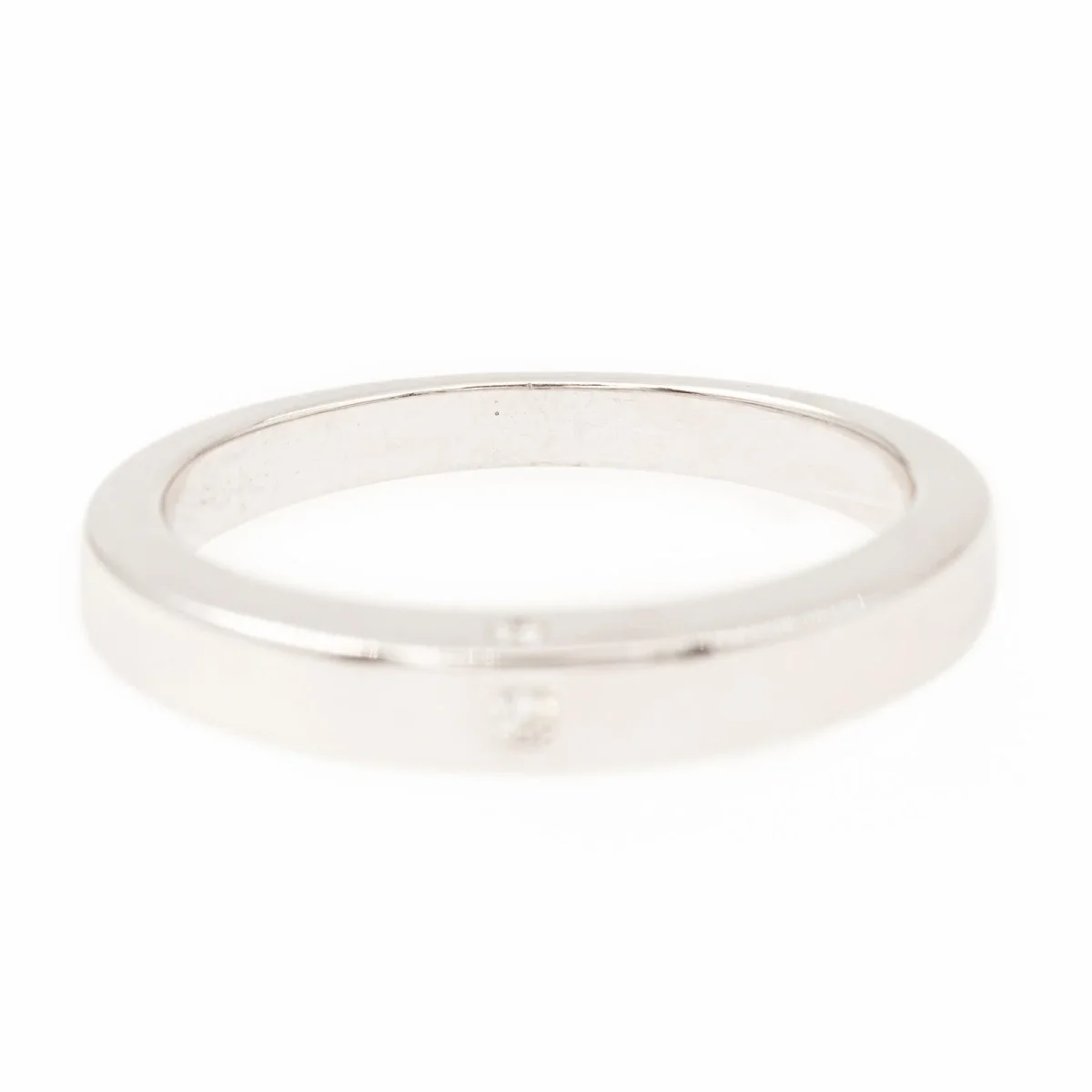 Bague Alliance Or blanc Diamant – Image 4
