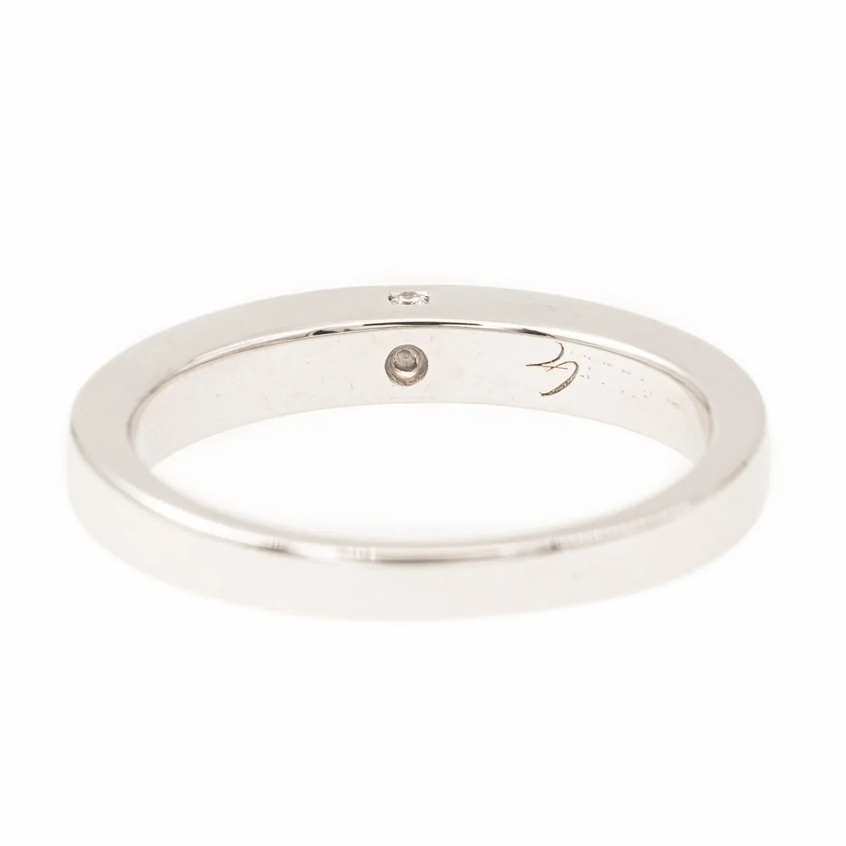 Bague Alliance Or blanc Diamant – Image 7
